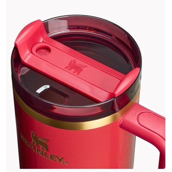 🔥Stanley The Quencher H2.0 FlowState Tumbler 40 OZ - Scarlet Tinsel BNWT💥 - Picture 3 of 4